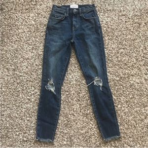 Current/Elliott Distressed Skinny Jeans